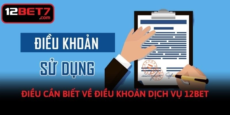 Điều cần biết về điều khoản dịch vụ 12bet